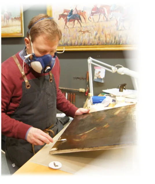 Vedlikehold av kunst Kunst restaurator